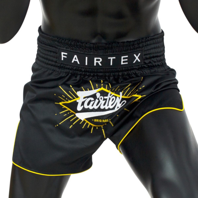 Fairtex Muay Thai Shorts - "Focus" -  Black