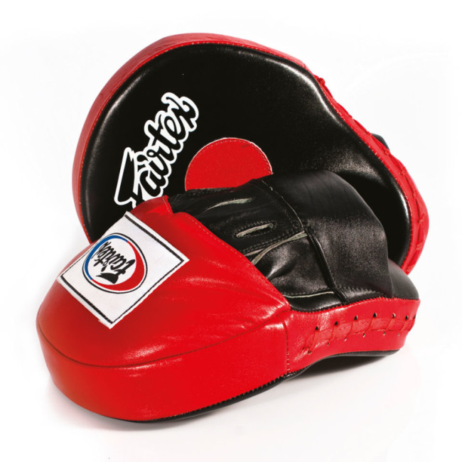 Fairtex Ultimate Contoured Focus Mitts - Black / Red