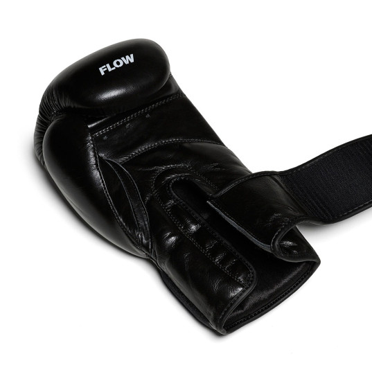 Flow Progress Boxhandschuhe - mehrlagiger Schaum - Schwarzes Rindsleder