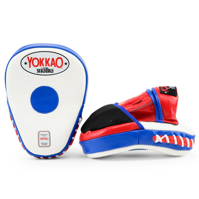 Yokkao Focus Mitts Open Fingers - Leather - Thai Flag