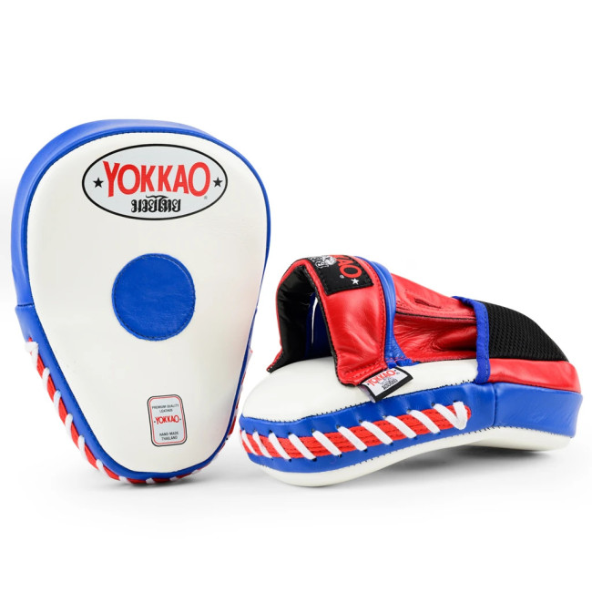 Yokkao Focus Mitts Open Fingers - Leather - Thai Flag