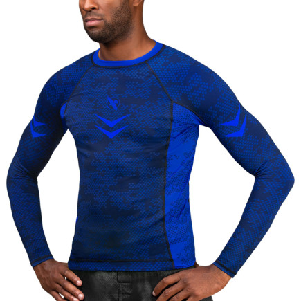 Hayabusa Arrow Ranked Long Sleeve Rashguard - Blue