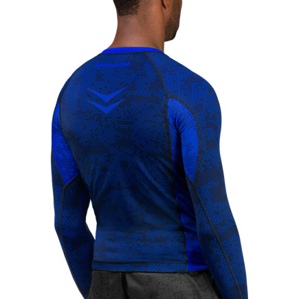 Hayabusa Arrow Ranked Long Sleeve Rashguard - Blue