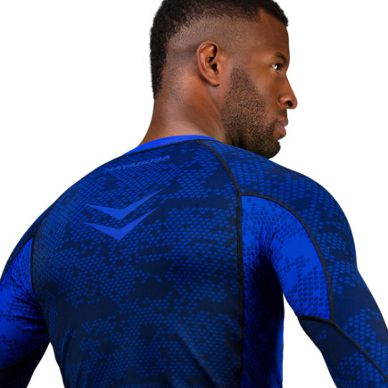 Hayabusa Arrow Ranked Long Sleeve Rashguard - Blue