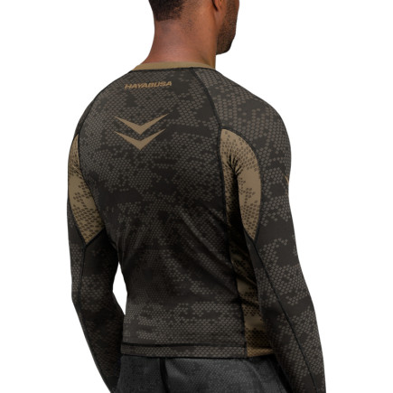 Hayabusa Arrow Ranked Long Sleeve Rashguard - Brown