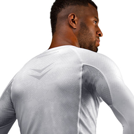 Hayabusa Arrow Ranked Long Sleeve Rashguard - White