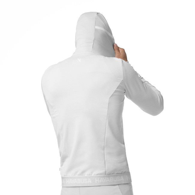 Hayabusa Athletic Zip-Up Performance Hoodie -  Men's - Light Grey