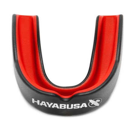 Hayabusa Combat Mouthguard - Black/Red - Adult