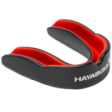 Hayabusa Combat Mouthguard - Black/Red - Adult