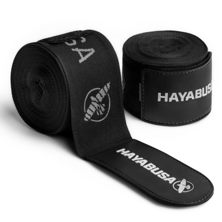 Hayabusa Deluxe Handwraps - Black / Silver - 4,5 meter