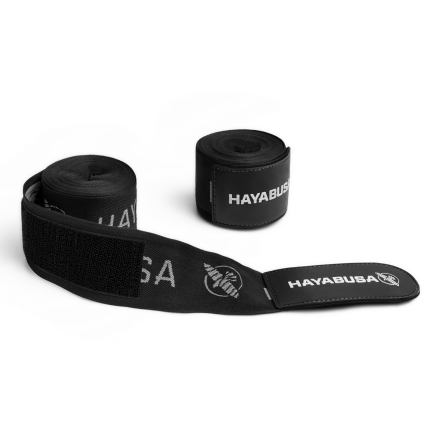 Hayabusa Deluxe Handwraps - Black / Silver - 4,5 meter