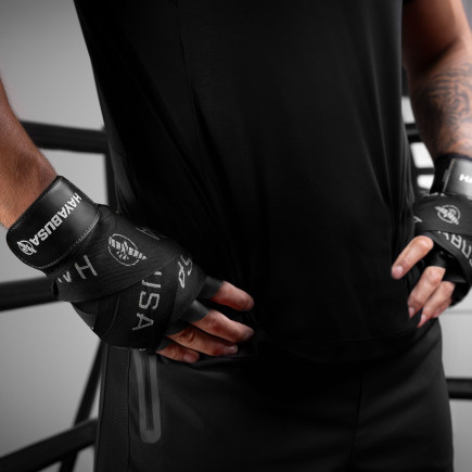 Hayabusa Deluxe Handwraps - Black / Silver - 4,5 meter