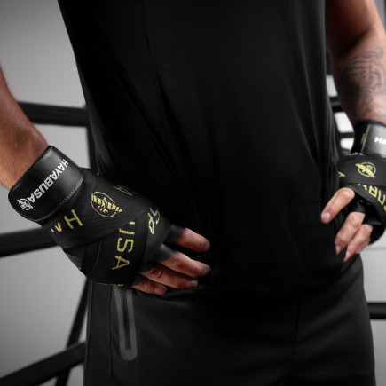 Hayabusa Deluxe Handwraps - Black / Gold - 4,5 meter