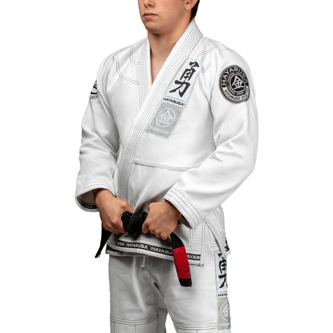 Hayabusa Goorudo 3 Gold Weave Jiu Jitsu Gi - White