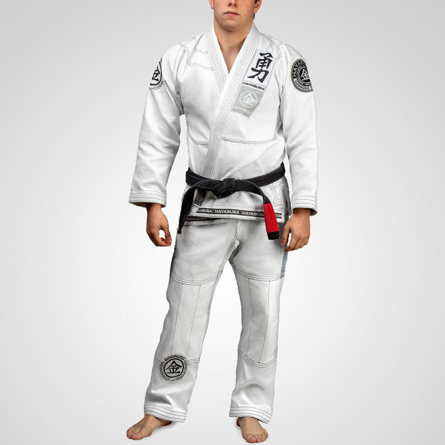 Hayabusa Goorudo 3 Gold Weave Jiu Jitsu Gi - White