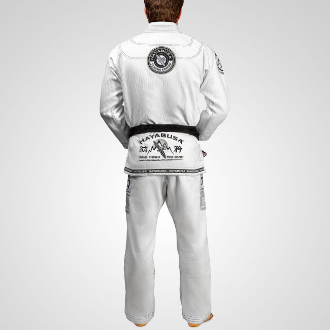 Hayabusa Goorudo 3 Gold Weave Jiu Jitsu Gi - White