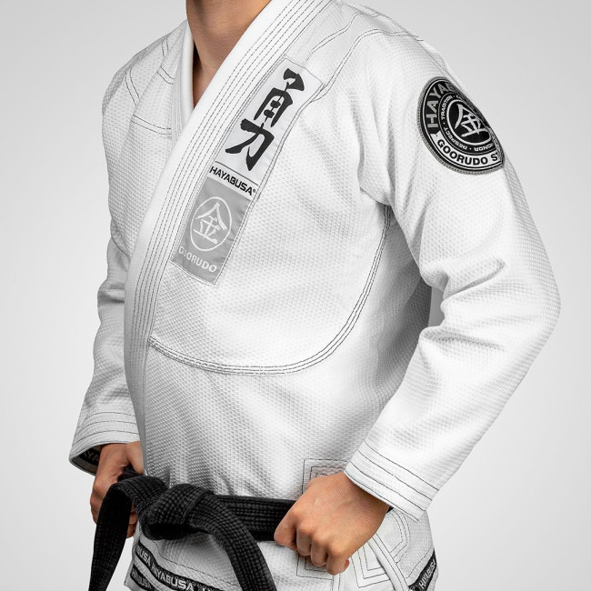 Hayabusa Goorudo 3 Gold Weave Jiu Jitsu Gi - White