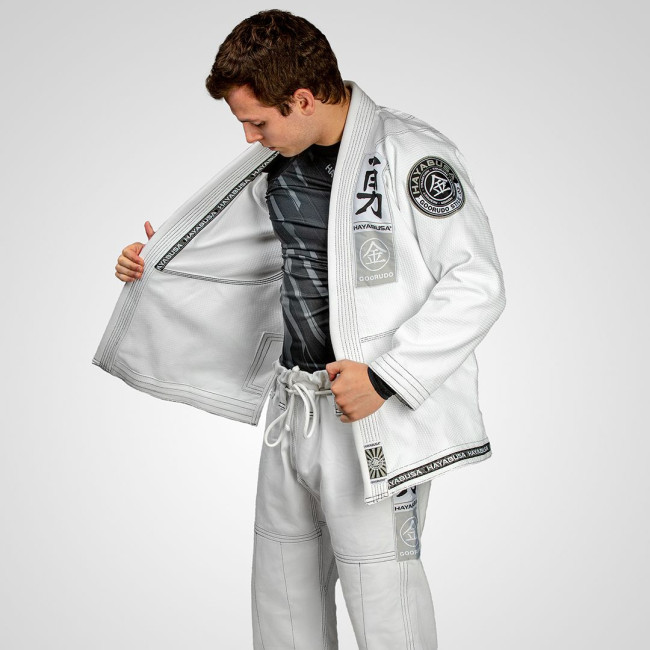 Hayabusa Goorudo 3 Gold Weave Jiu Jitsu Gi - White