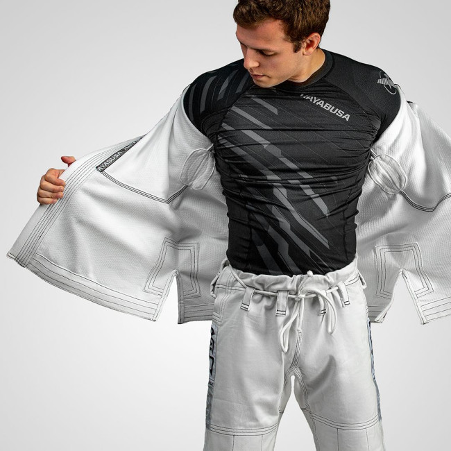 Hayabusa Goorudo 3 Gold Weave Jiu Jitsu Gi - White