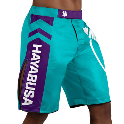 Hayabusa Icon Fight Shorts - Teal / White