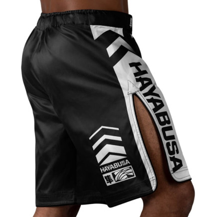 Hayabusa Icon Fight Shorts - Black / White