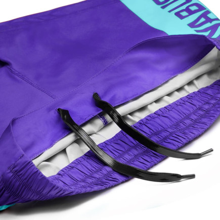 Hayabusa Icon Kickboxing Shorts - Purple / White