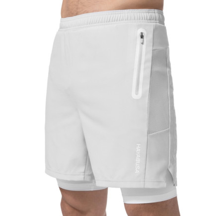 Hayabusa Layered Performance Shorts - Men - Light Grey