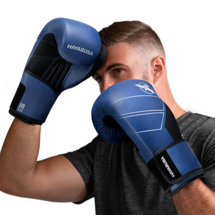 Hayabusa S4 Boxing Gloves - Leather - Blue