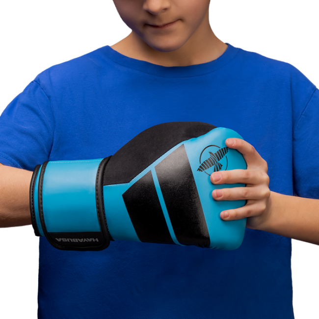 Hayabusa S4 Youth Boxing Gloves - Cyan