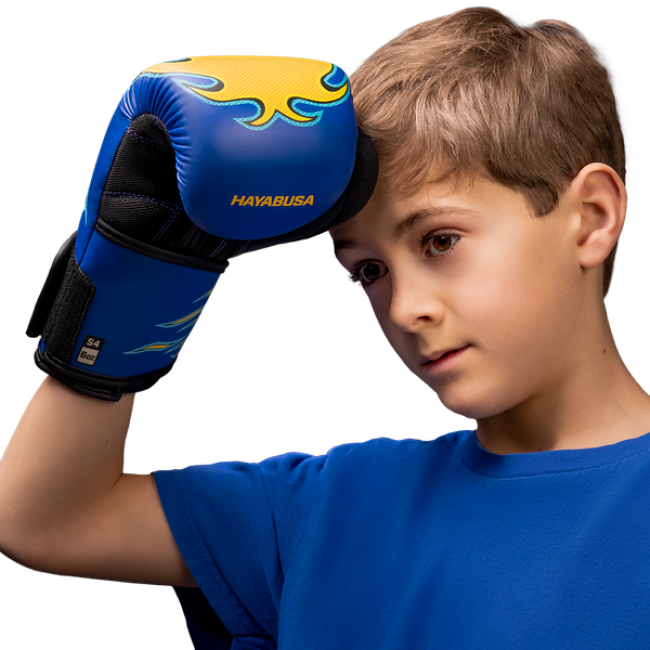 Hayabusa S4 Youth Boxing Gloves - Flames