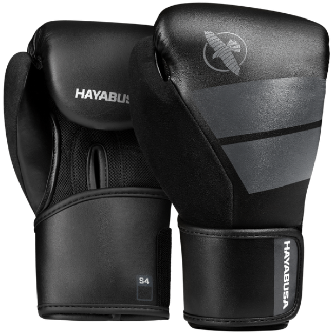 Hayabusa S4 Youth Boxing Gloves - Black