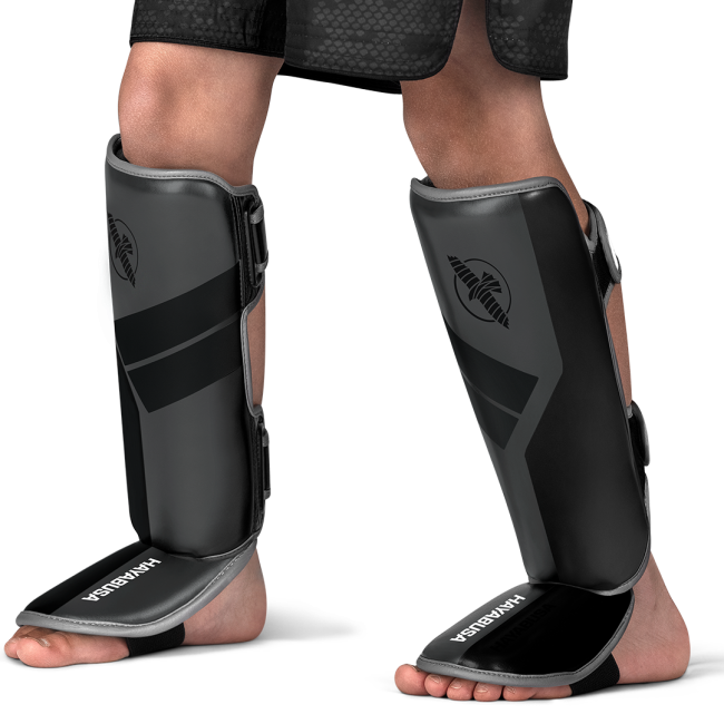 Hayabusa S4 Youth Shinguards - Charcoal