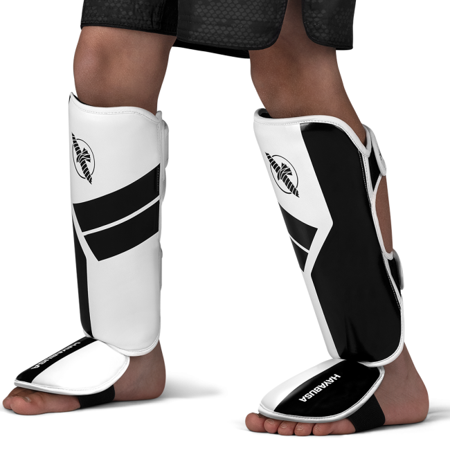 Hayabusa S4 Youth Shinguards - White