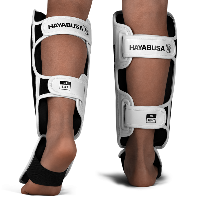 Hayabusa S4 Youth Shinguards - White