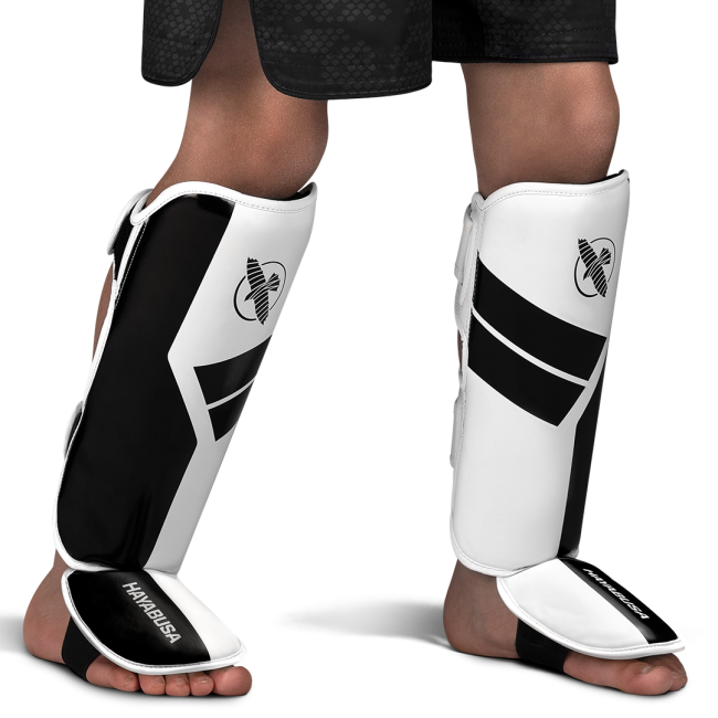 Hayabusa S4 Youth Shinguards - White