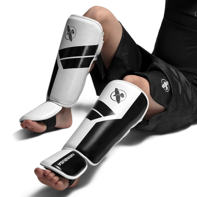 Hayabusa S4 Youth Shinguards - White