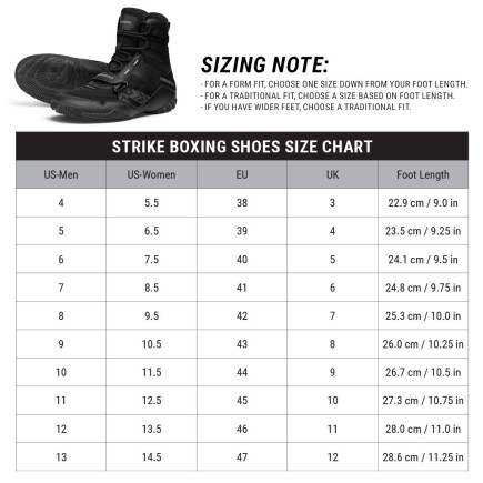 Hayabusa Strike Boxing Shoes - Black