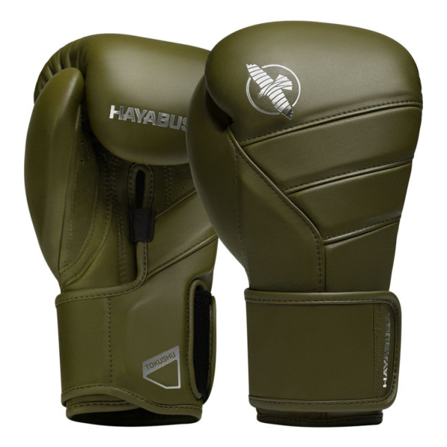 Hayabusa T3 Kanpeki Boxing Gloves - Leather - Olive Green