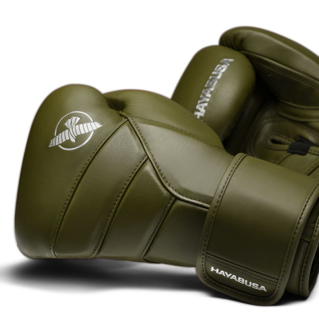 Hayabusa T3 Kanpeki Boxing Gloves - Leather - Olive Green