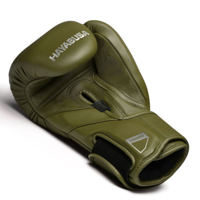 Hayabusa T3 Kanpeki Boxing Gloves - Leather - Olive Green