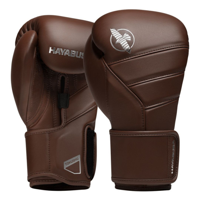 Hayabusa T3 Kanpeki Boxing Gloves - Leather - Walnut Brown