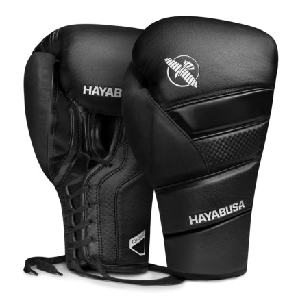 Hayabusa T3 Lace Up Boxing Gloves - Black