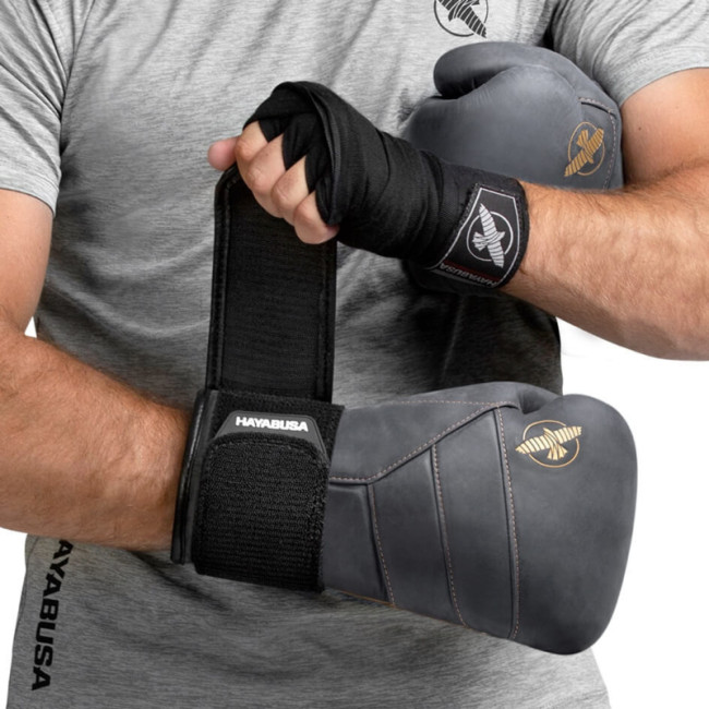 Hayabusa T3 LX Boxing Gloves - Obsidian / Gold