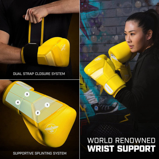 Hayabusa T3 Neon Boxhandschuhe - Neon Gelb