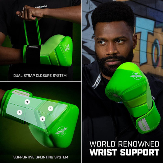 Hayabusa T3 Neon Boxhandschuhe - Neon Grün