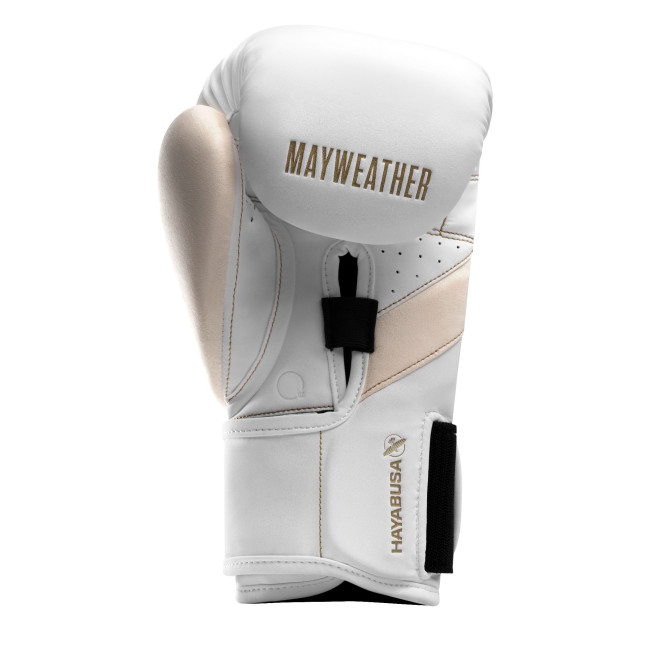 Hayabusa Mayweather Champ Boxing Gloves - White/Gold