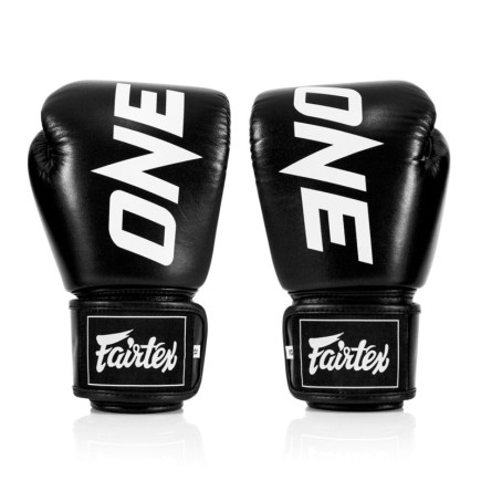 ONE Championship x Fairtex Boxing Gloves - Leather - Black