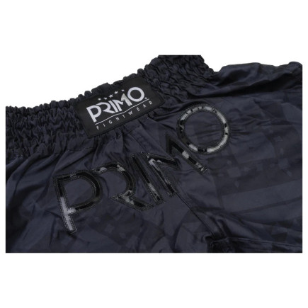 Primo Muay Thai Shorts - Free Flow Series - Black Panther - Zwart