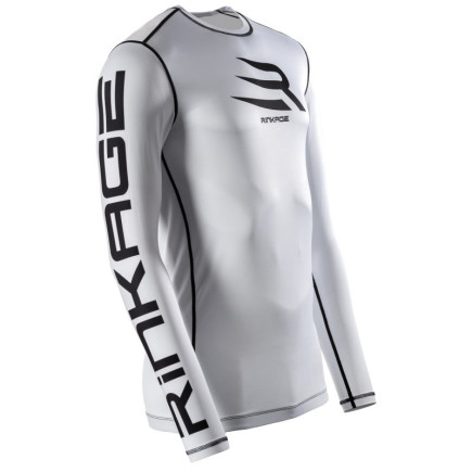 Rinkage Basis Long Sleeve Rashguard - White