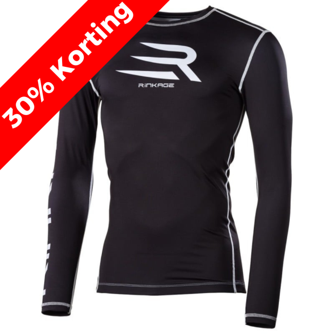 Rinkage Basis Long Sleeve Rashguard - Black